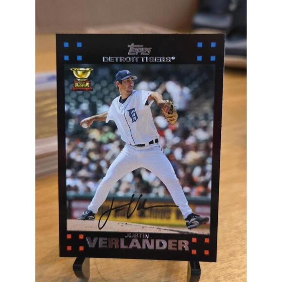 Other - 2007 Topps #160 JUSTIN VERLANDER All Star Rookie Card RC Gold Cup Future HOF